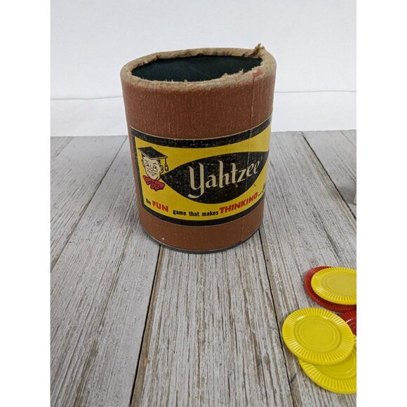 Vintage 1956 Lowe Original Yahtzee Dice Family Board Game Replacement Pieces - Picture 2 of 7